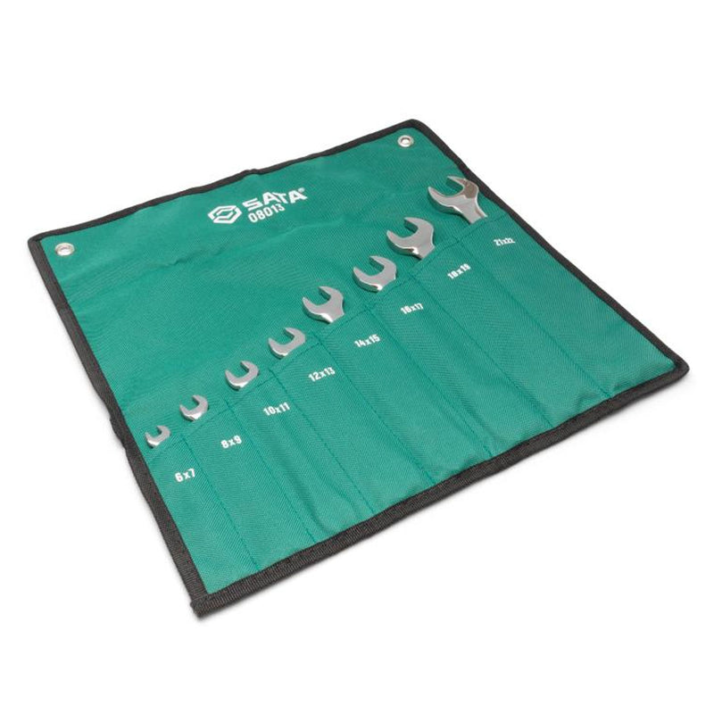 Bộ cờ lê 2 đầu miệng 8 chi tiết SATA 08013 kích thước từ 6mm - 22mm