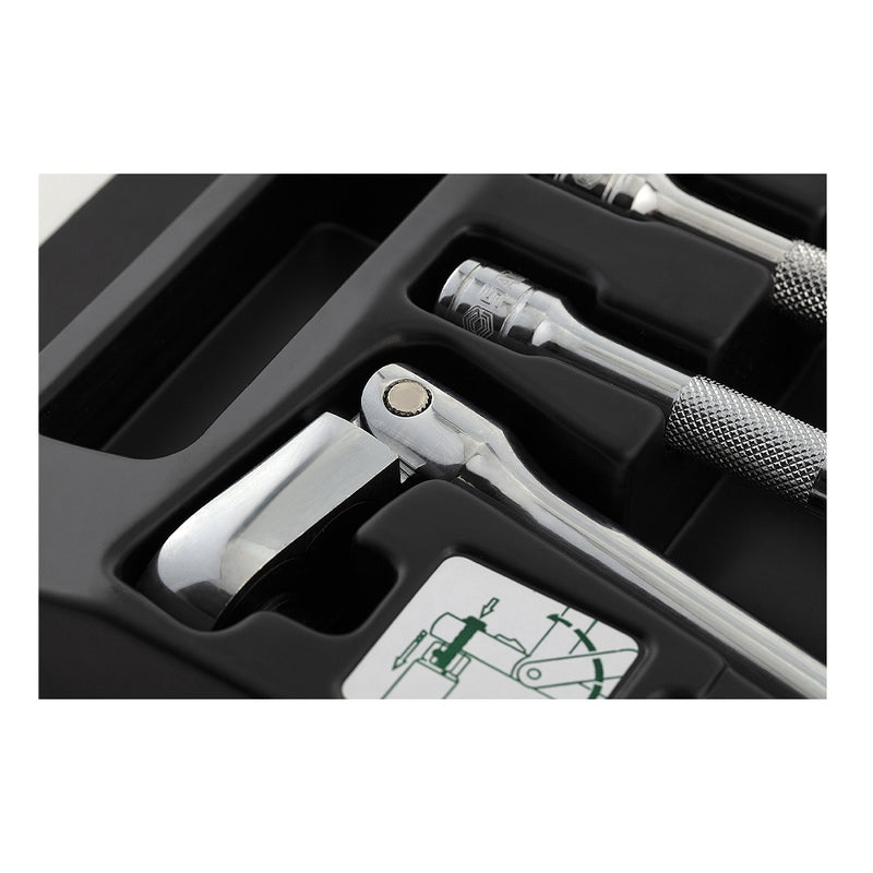 Bộ đầu tuýp, kèm cần siết tháo bugi 5 chi tiết SATA 09003 cốt 3/8 inch