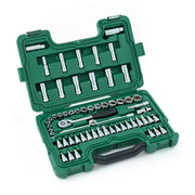 Bộ đầu tuýp 58 chi tiết SATA 09004 cốt 3/8 inch hệ mét - Dụng cụ cơ khí đa năng cao cấp