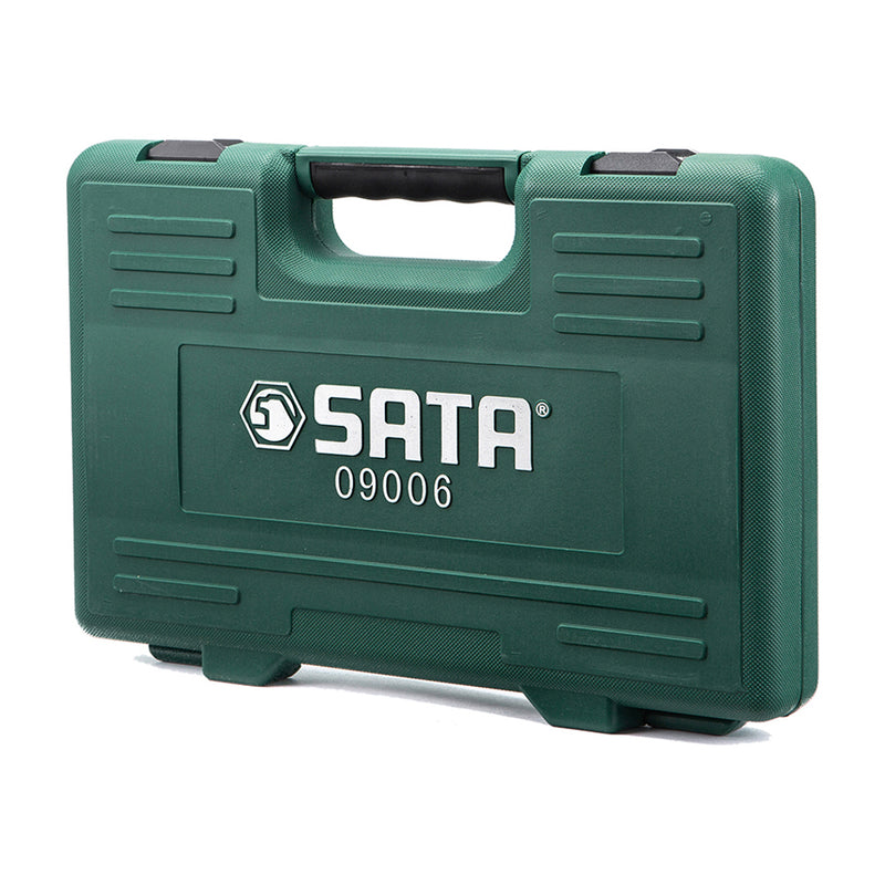 Bộ đầu tuýp, hệ mét và hệ inch kết hợp 46 chi tiết SATA 09006 cốt 1/2 inch