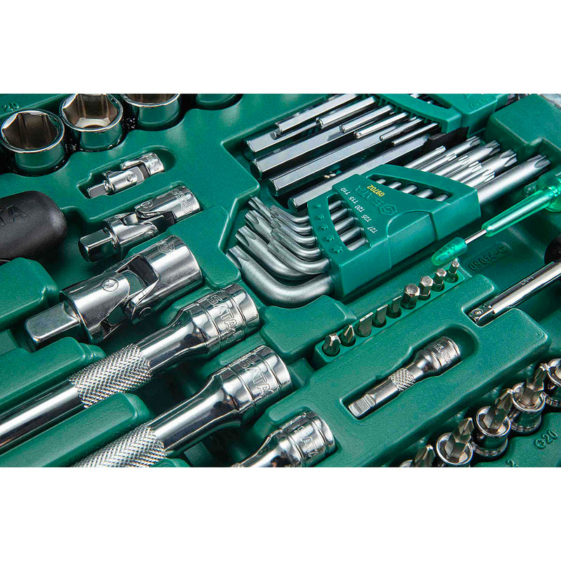 Bộ dụng cụ cầm tay tổng hợp 128 chi tiết SATA 09014G