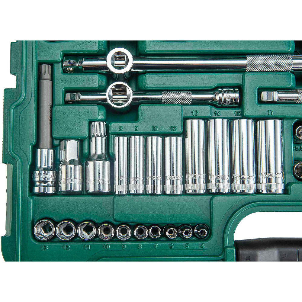 Bộ dụng cụ cầm tay tổng hợp 128 chi tiết SATA 09014G