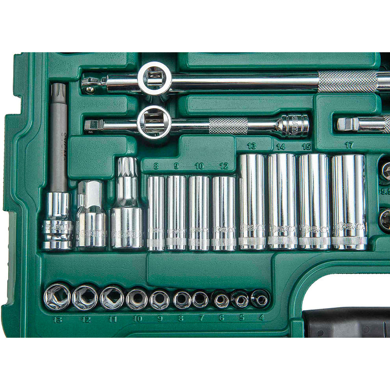 Bộ dụng cụ cầm tay tổng hợp 128 chi tiết SATA 09014G