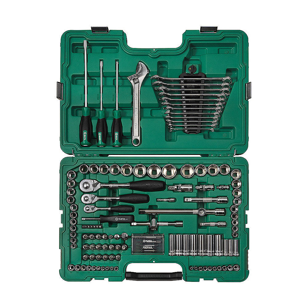Bộ đầu tuýp và dụng cụ tổng hợp 124 chi tiết SATA 09014 - Giải pháp toàn diện cho mọi nhu cầu sửa chữa