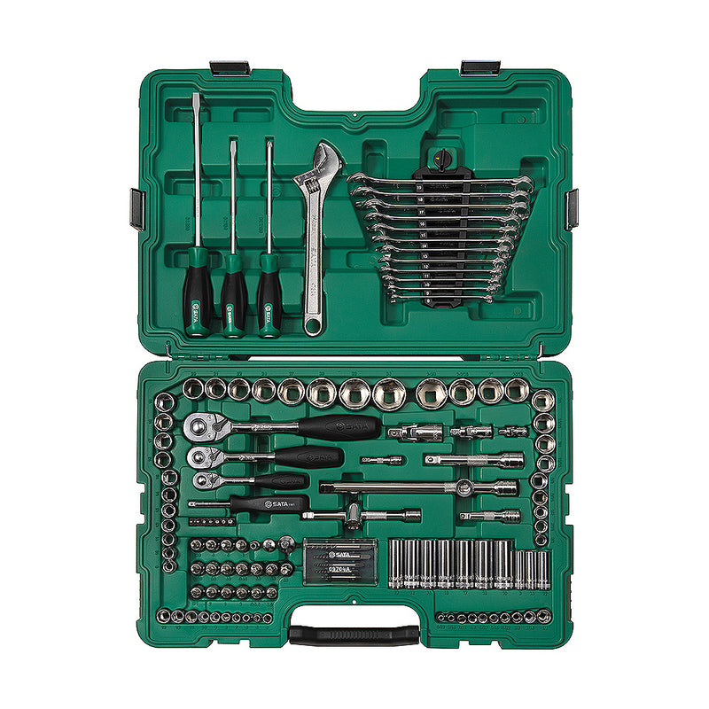 Bộ đầu tuýp và dụng cụ tổng hợp 124 chi tiết SATA 09014 - Giải pháp toàn diện cho mọi nhu cầu sửa chữa