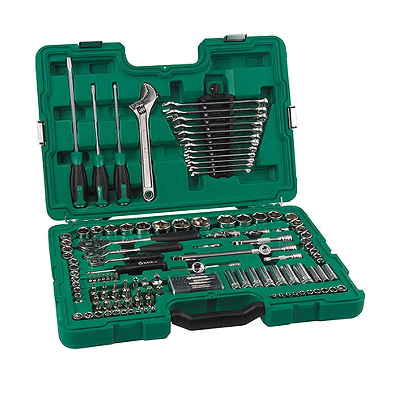 Bộ đầu tuýp và dụng cụ tổng hợp 124 chi tiết SATA 09014