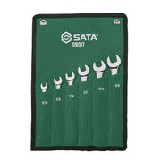 Bộ cờ lê vòng miệng hệ inch SATA 09017 6 chi tiết 5/16" - 5/8" SAE thép Cr-V.
