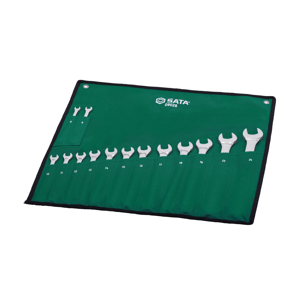 Bộ cờ lê vòng miệng 14 chi tiết SATA 09026 kích thước từ 8mm - 24mm