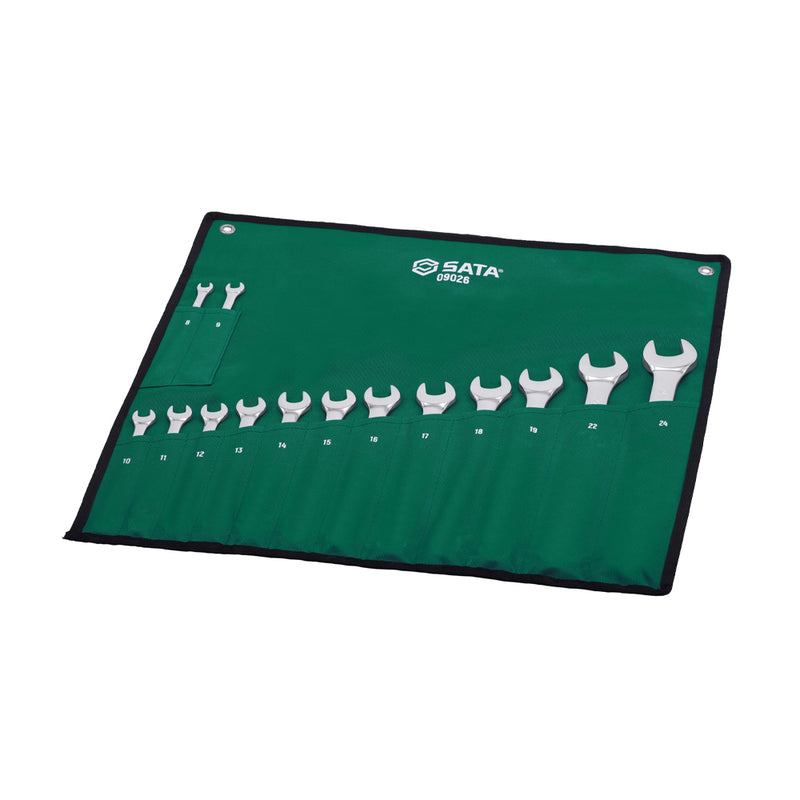 Bộ cờ lê vòng miệng 14 chi tiết SATA 09026 kích thước từ 8mm - 24mm