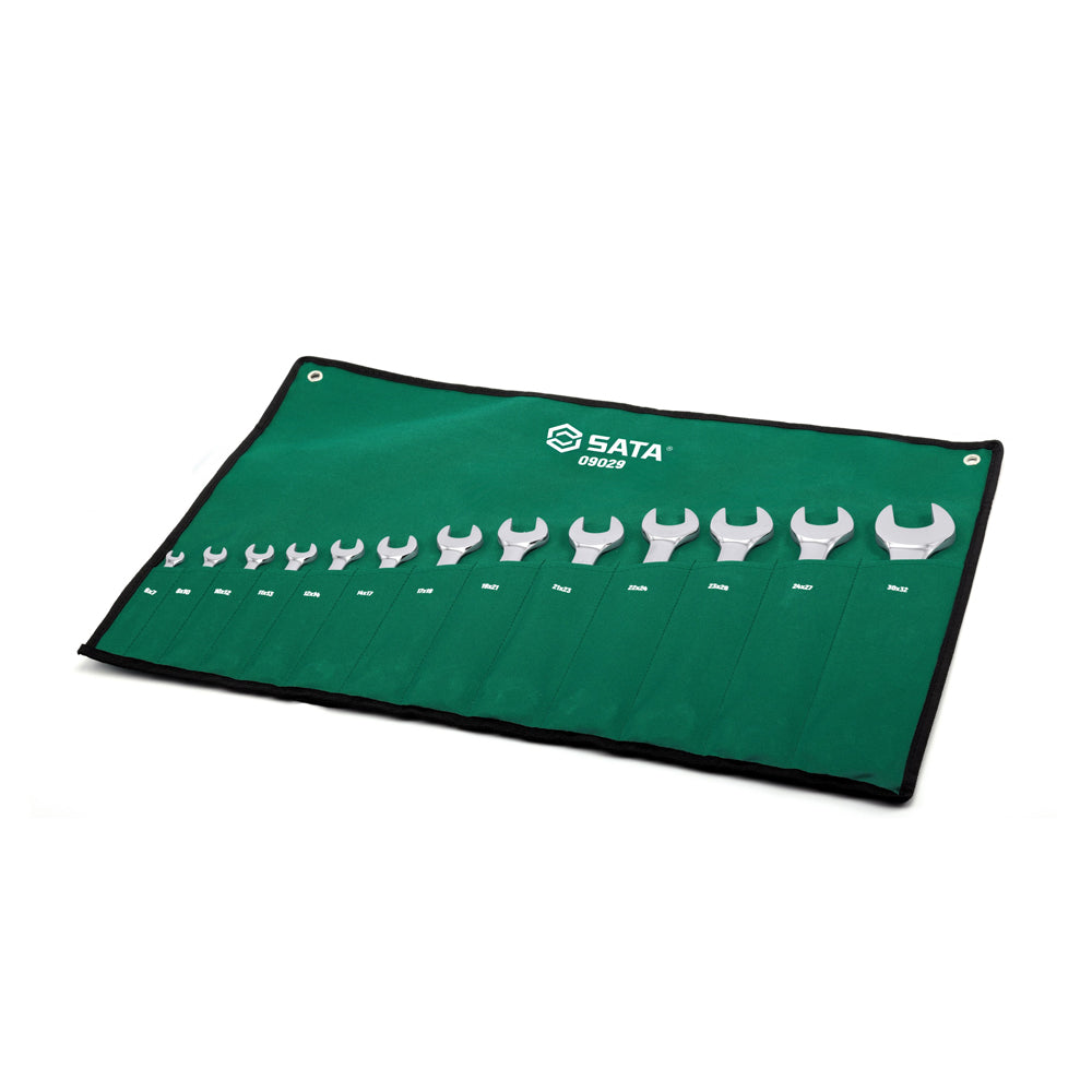 Bộ cờ lê 2 đầu miệng 13 chi tiết SATA 09029 kích thước từ 6mm - 32mm