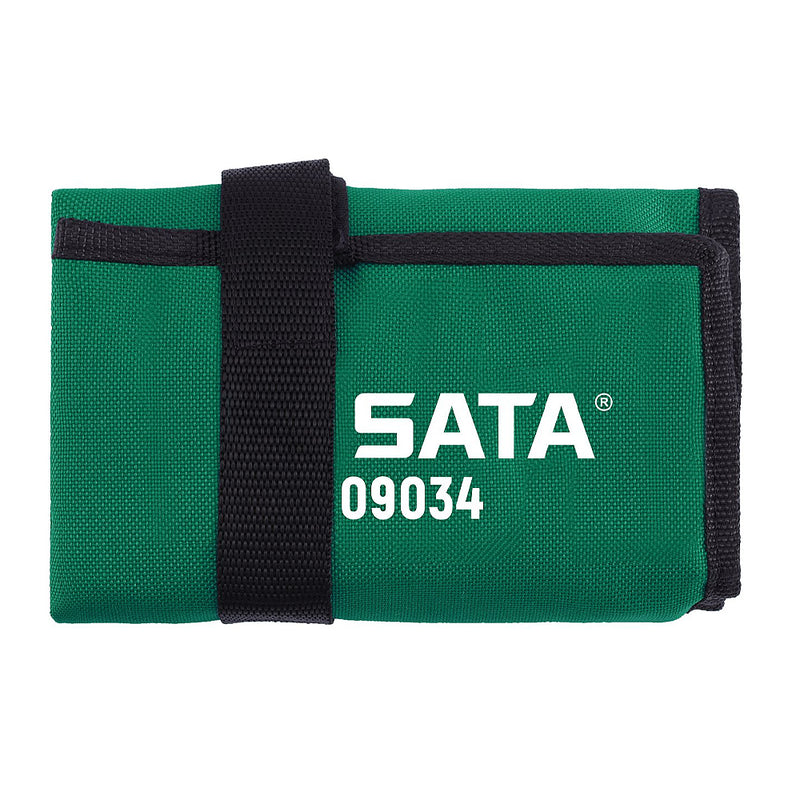Bộ cờ lê vòng miệng tự động, thân lùn 7 chi tiết SATA 09034 kích thước từ 10mm - 19mm