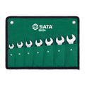 Bộ cờ lê vòng miệng tự động SATA 09034 7 chi tiết 10-19mm, thân lùn, bánh cóc 72 răng, Off-Corner Loading.