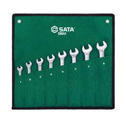 Bộ cờ lê vòng miệng tự động đảo chiều SATA 09041 8 chi tiết 8-18mm, thép Cr-V, bánh cóc 72 răng.