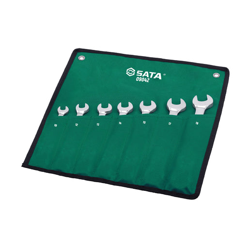 Bộ cờ lê vòng miệng tự động SATA 09042 7 chi tiết 10-19mm.