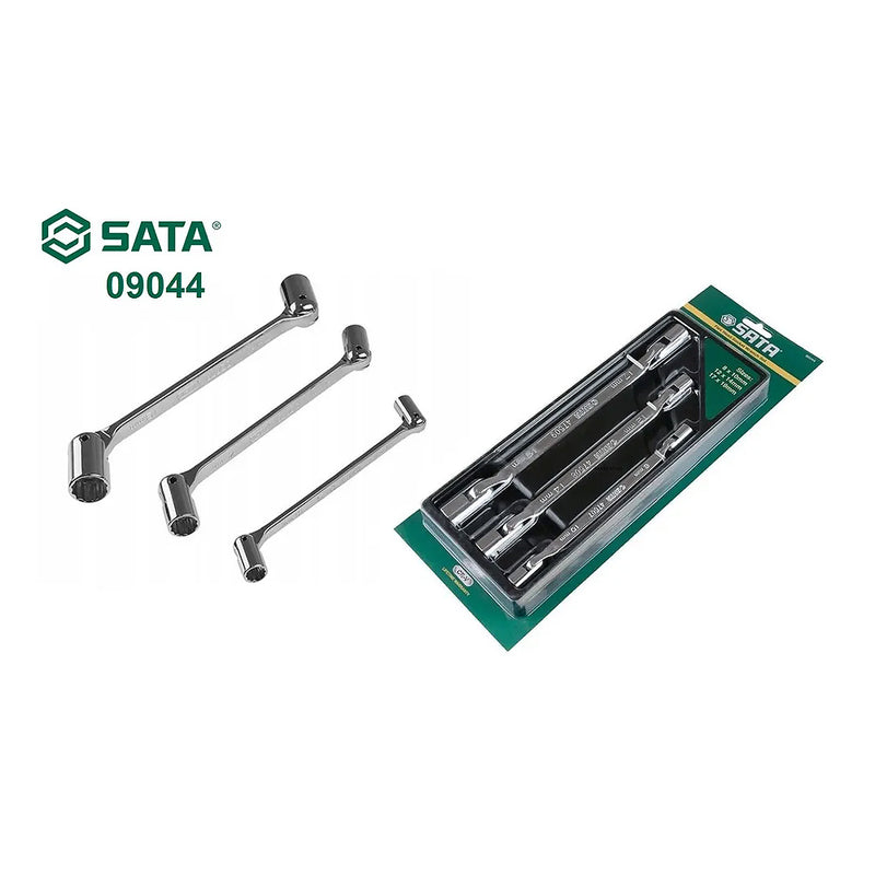 Bộ cần điếu đầu lắc léo 3 chi tiết SATA 09044 kích thước từ 8mm - 19mm