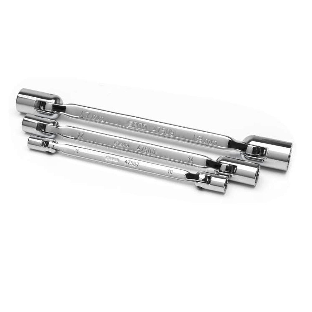 Bộ cần điếu đầu lắc léo 3 chi tiết SATA 09044 kích thước từ 8mm - 19mm