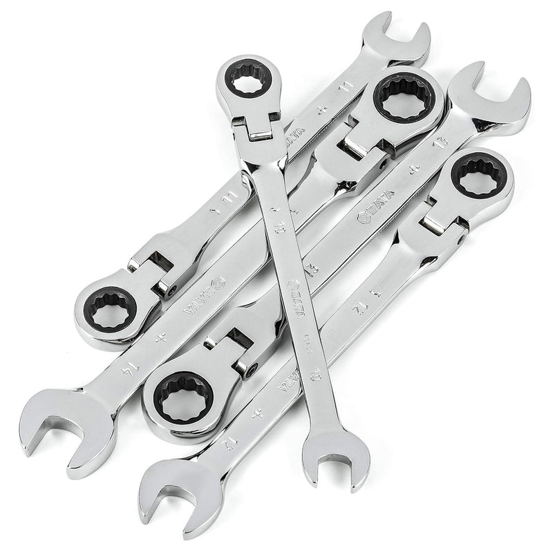 Bộ cờ lê vòng miệng lắc léo tự động 5 chi tiết SATA 09082 kích thước từ 10mm - 14mm