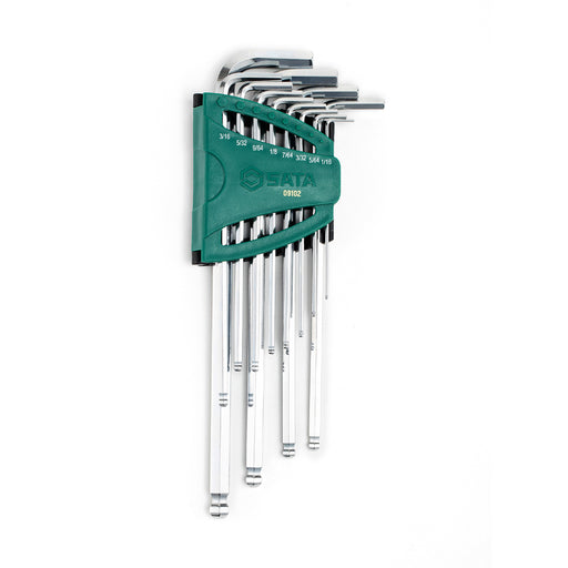 Bộ lục giác đầu bi cán dài SATA 09102 12 chi tiết hệ inch