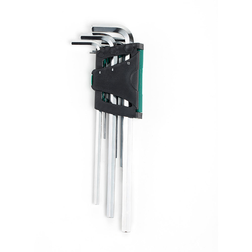Bộ lục giác thân dài 9 chi tiết SATA 09103 kích thước từ 1.5mm - 10mm