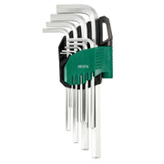 Bộ lục giác SATA 09107A 9 chi tiết hệ mét 1.5-10mm thép Cr-V