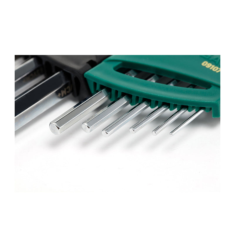Bộ lục giác, hệ mét 9 chi tiết SATA 09107 kích thước từ 1.5mm - 10mm