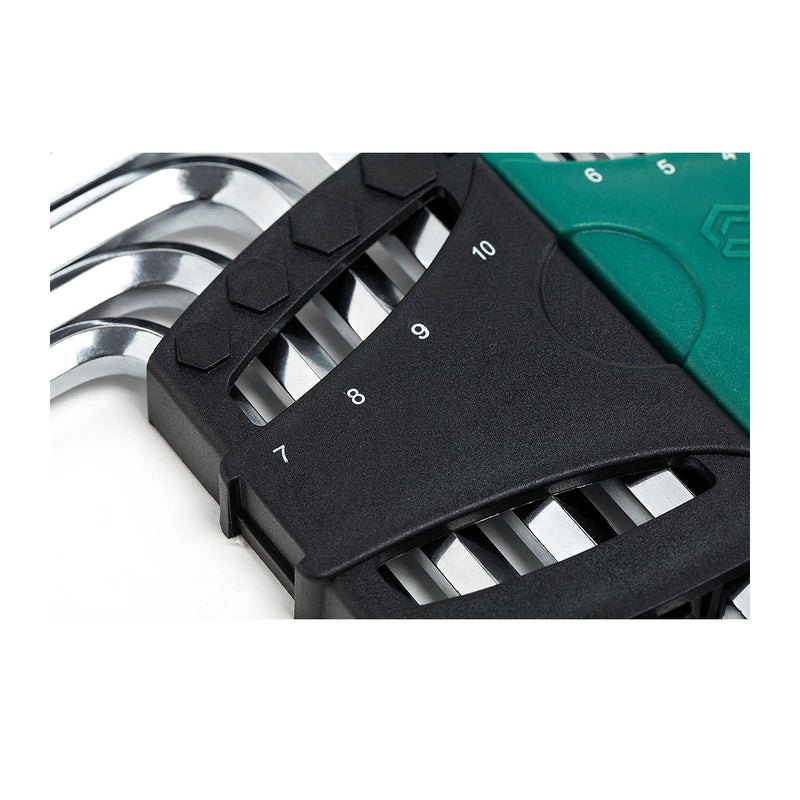 Bộ lục giác, hệ mét 10 chi tiết SATA 09110 kích thước từ 2mm - 10mm