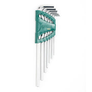 Bộ lục giác thân dài SATA 09111 7 chi tiết 1.5-6mm thép SVCM+ mạ Crom.