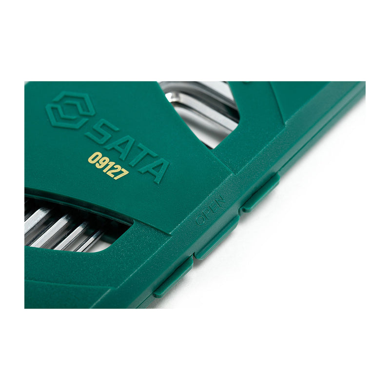 Bộ lục giác, hệ mét 7 chi tiết SATA 09127 kích thước từ 1.5mm - 6mm