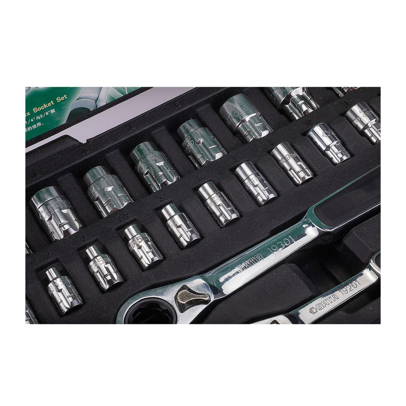 Bộ đầu tuýp xuyên tâm 30 chi tiết SATA 09132