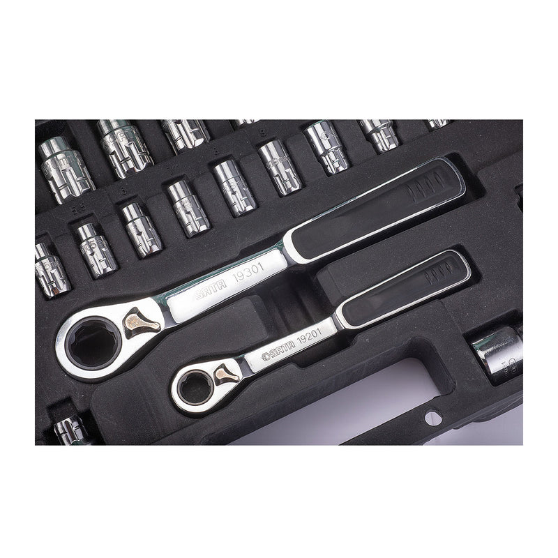 Bộ đầu tuýp xuyên tâm 30 chi tiết SATA 09132