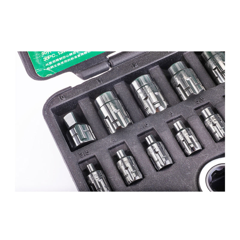 Bộ đầu tuýp xuyên tâm 30 chi tiết SATA 09132