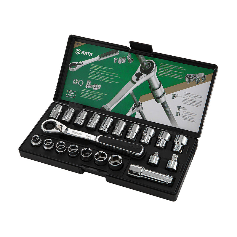 Bộ đầu tuýp xuyên tâm SATA 09134 21 chi tiết - Giải pháp sửa chữa chuyên nghiệp