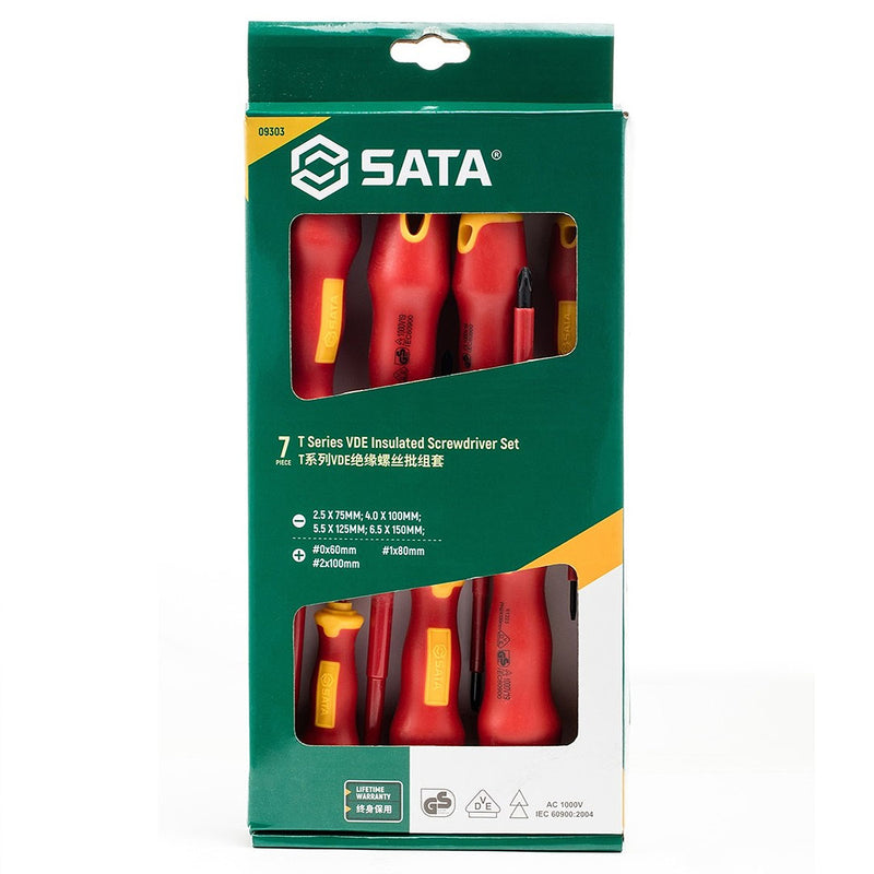 Bộ tua vít cách điện VDE SATA 7 chi tiết dòng T Series