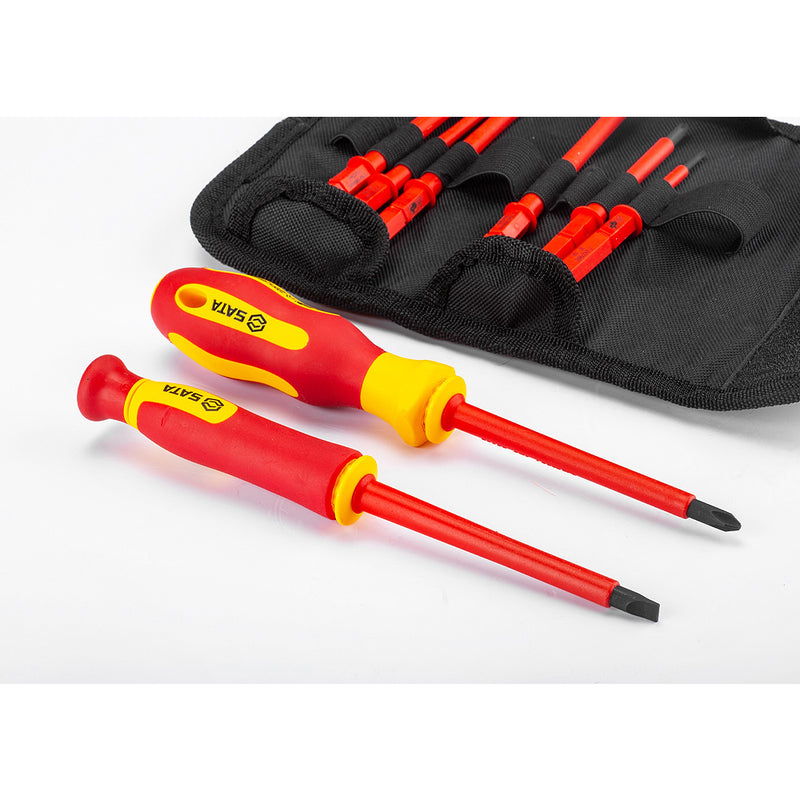 Bộ tua vít cách điện 1000V, 10 chi tiết SATA 09304
