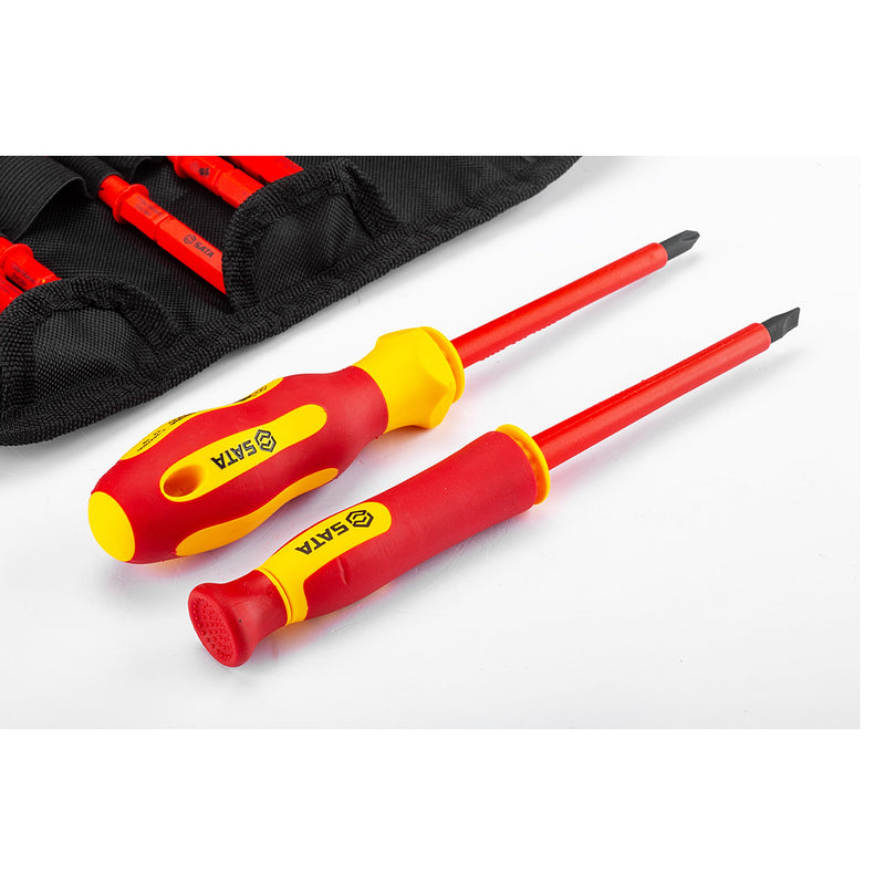 Bộ tua vít cách điện 1000V, 10 chi tiết SATA 09304
