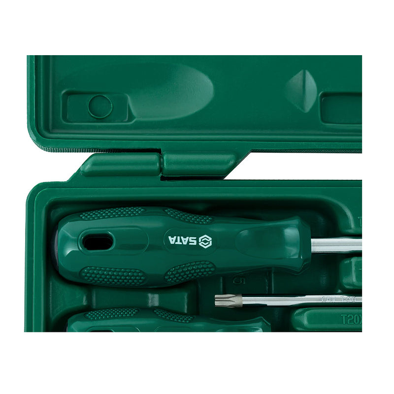 Bộ tua vít đầu sao 8 chi tiết SATA 09305 kích thước từ T8 - T40