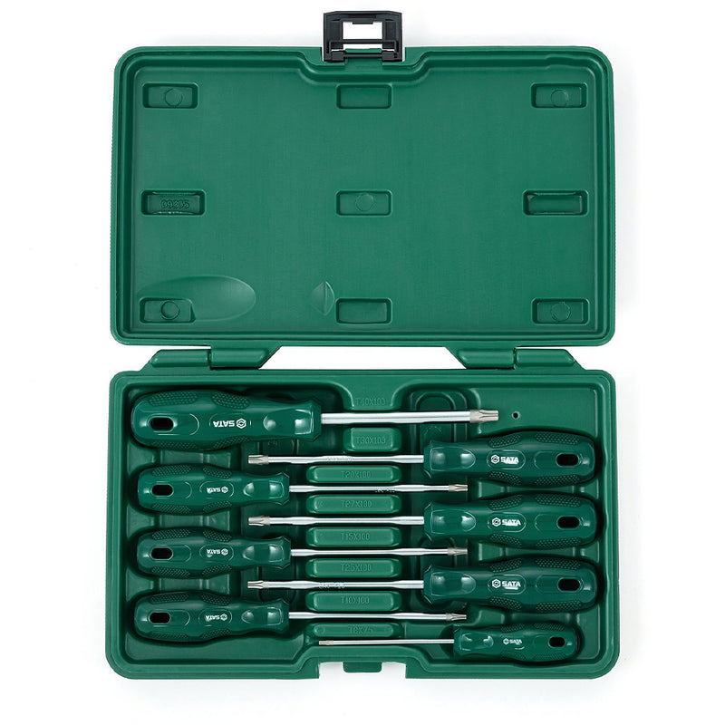 Bộ tua vít đầu sao 8 chi tiết SATA 09305 kích thước từ T8 - T40