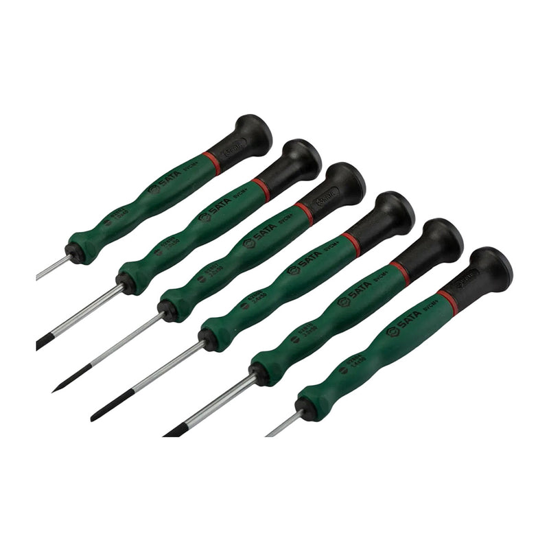 Bộ tua vít điện tử, đầu dẹp 6 chi tiết SATA 09311