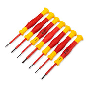 Bộ tua vít điện tử SATA 09318 cách điện 1000V 7 chi tiết, VDE, thép S2, tay cầm chống trượt