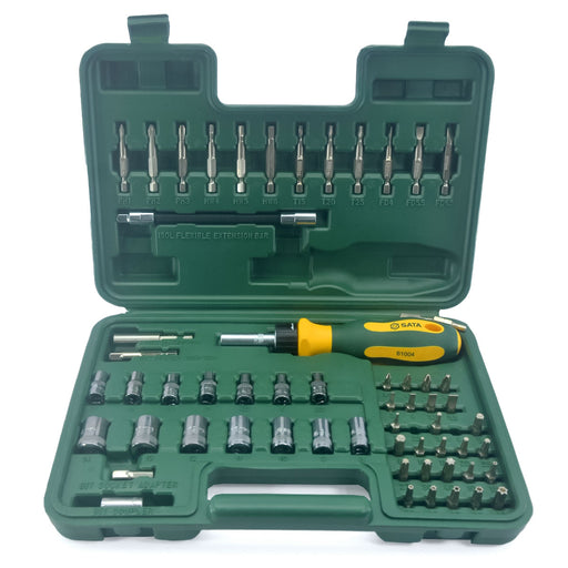 Bộ đầu tuýp và mũi vặn vít SATA 09324 60 chi tiết 1/4 inch đa năng