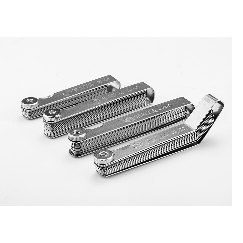 Bộ thước lá, hệ mét và hệ inch kết hợp, 23 chi tiết SATA 09405 dãi đo từ 0.02mm - 1mm