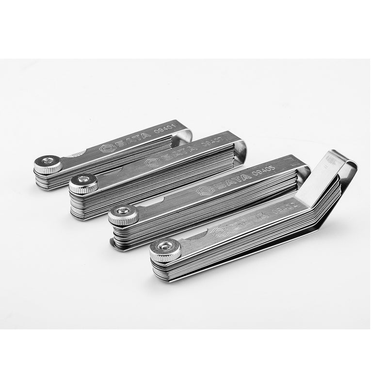 Bộ thước lá, hệ mét và hệ inch kết hợp, 23 chi tiết SATA 09405 dãi đo từ 0.02mm - 1mm