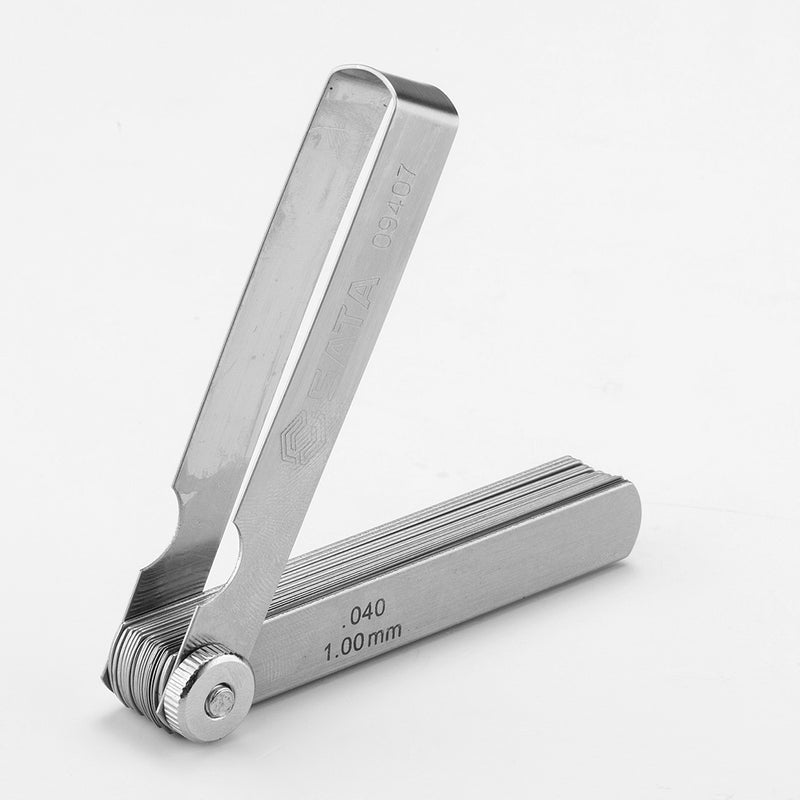 Bộ thước lá, hệ mét và hệ inch kết hợp, 32 chi tiết SATA 09407 dãi đo từ 0.02mm - 1mm