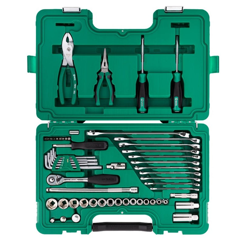 Bộ dụng cụ sửa chữa ô tô chuyên nghiệp 56 chi tiết SATA 09509