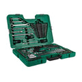 Bộ dụng cụ sửa chữa tổng hợp 150 chi tiết SATA 09510 màu xanh lá, vali nhựa cứng, đầy đủ phụ kiện sửa chữa ô tô, xe máy.