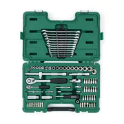 Bộ dụng cụ cơ khí SATA 80 chi tiết, sửa chữa ô tô, xe máy, thép Cr-V, hộp nhựa.