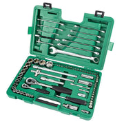 Bộ cờ lê, đầu tuýp 76 chi tiết SATA 09519 cốt 1/4 & 1/2 inch chuyên dụng cho sửa chữa ô tô, xe máy, cơ khí.