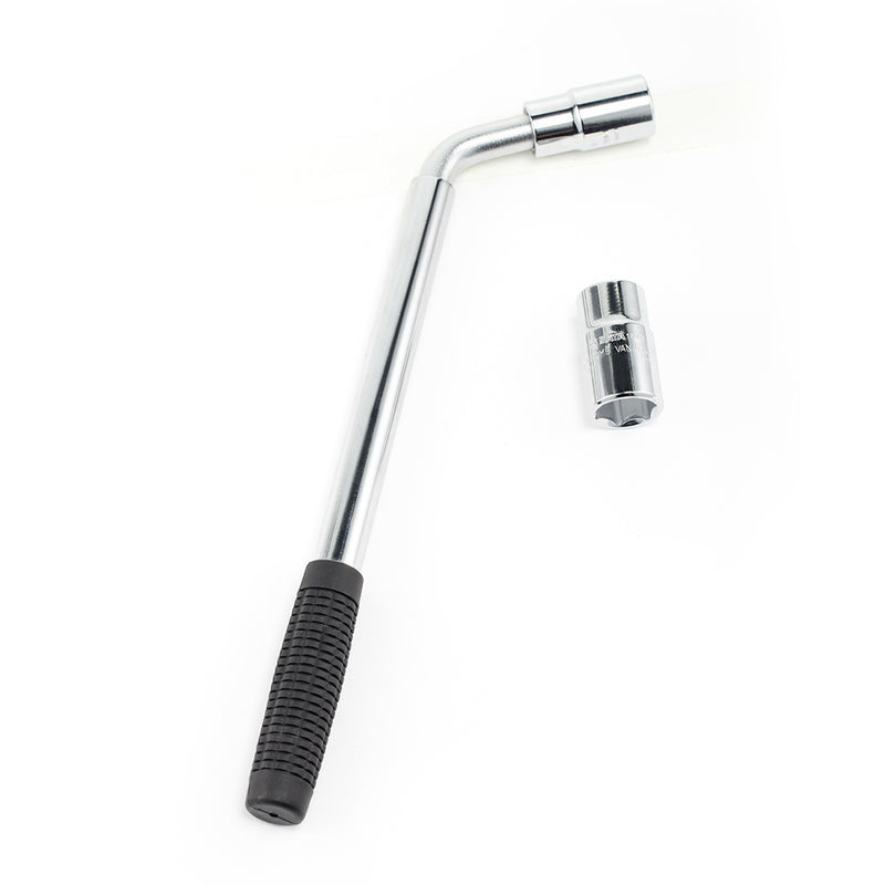Cần siết tuýp chữ L chỉnh được độ dài, kèm 2 đầu tuýp 17mm, 21mm SATA 09531 cốt 1/2 inch