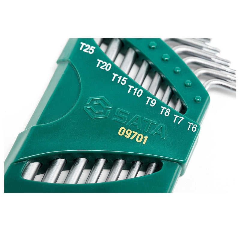Bộ lục giác đầu sao có lỗ 8 chi tiết SATA 09701 kích thước từ T6 - T25