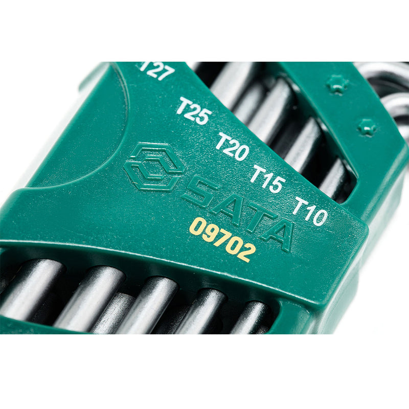 Bộ lục giác đầu sao có lỗ 9 chi tiết SATA 09702 kích thước từ T10 - T50